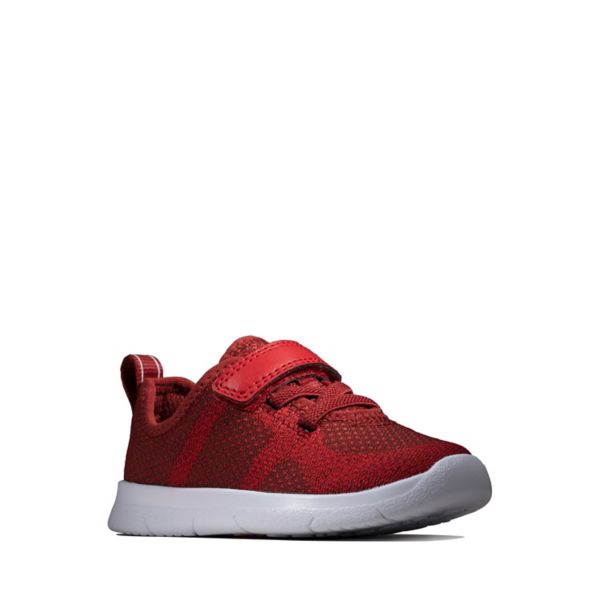 Clarks Boys Ath Flux Toddler Casual Shoes Burgundy | CA-9034615